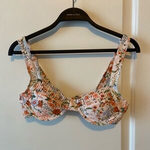 La Vie En Rose - Size Small - Floral multi coloured bathing suit top